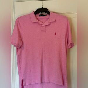 Men’s Ralph Lauren Pink Polo Shirt Classic Style Large
